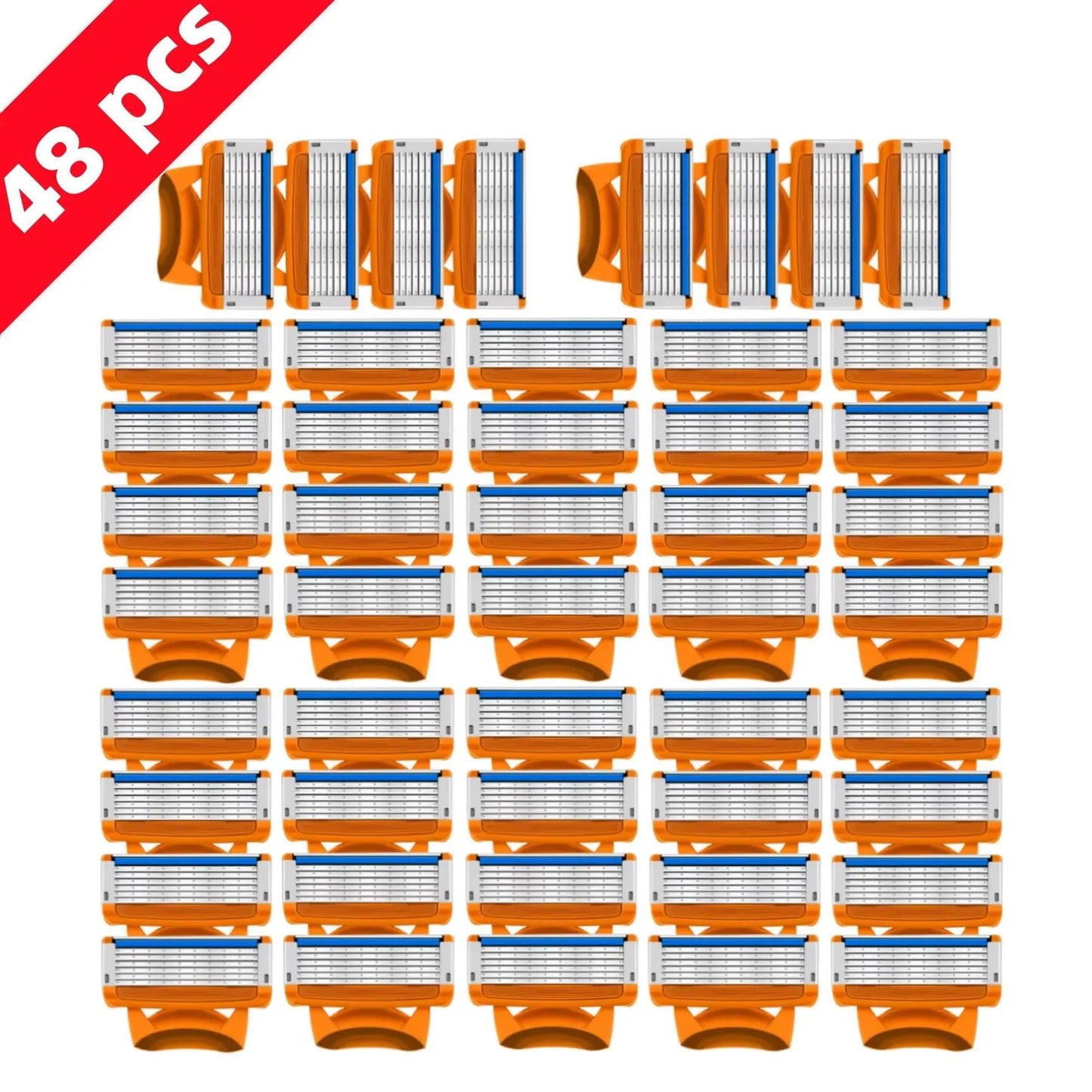 ماكينة حلاقة يدوية للرجال - ماكينة حلاقة لحية قابلة لإعادة التعبئة بشفرات قابلة للاستبدال للعناية بالوجه واللحية