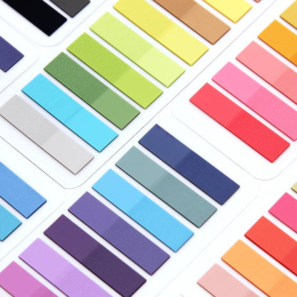 2400S Transparent Sticky Notes – Colorful Index Memo Pads for School & Office