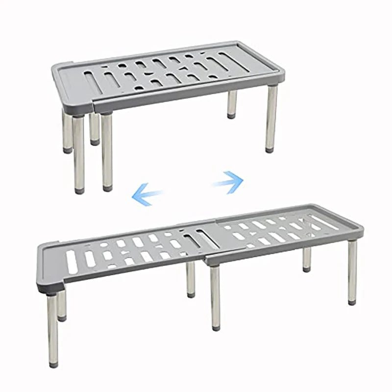 1Pc Retractable Shelf Multifunction Storage Rack – Household Organizer for Kitchen Seasoning Bottles & More