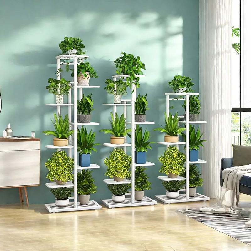 Iron Plant Stand – 4/5/6-Layer Multi-Tier Flower Shelf Rack Organizer