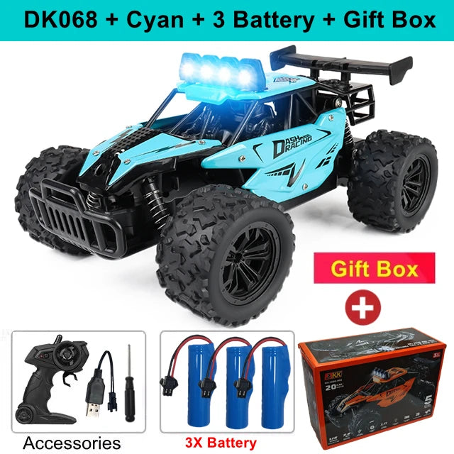 1:16 Scale Off-Road RC Car – 2.4G Remote Control Drift Truck for Kids & Boys