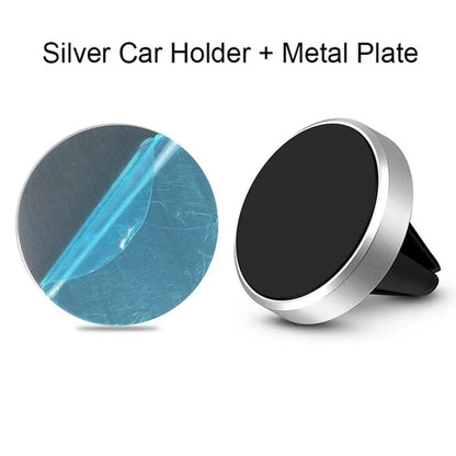 Magnetic car phone stand ventilation port installation is suitable for smartphones such as iPhone, Xiaomi, Samsung and LG