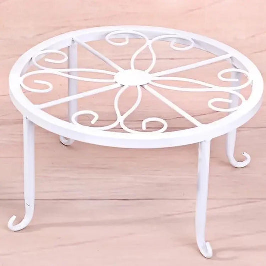 Retro Wrought Iron Potted Plant Standing Flower Pot Shelf Display Stand Garden Plant Flower Stand Balcony Home Decoration Stand