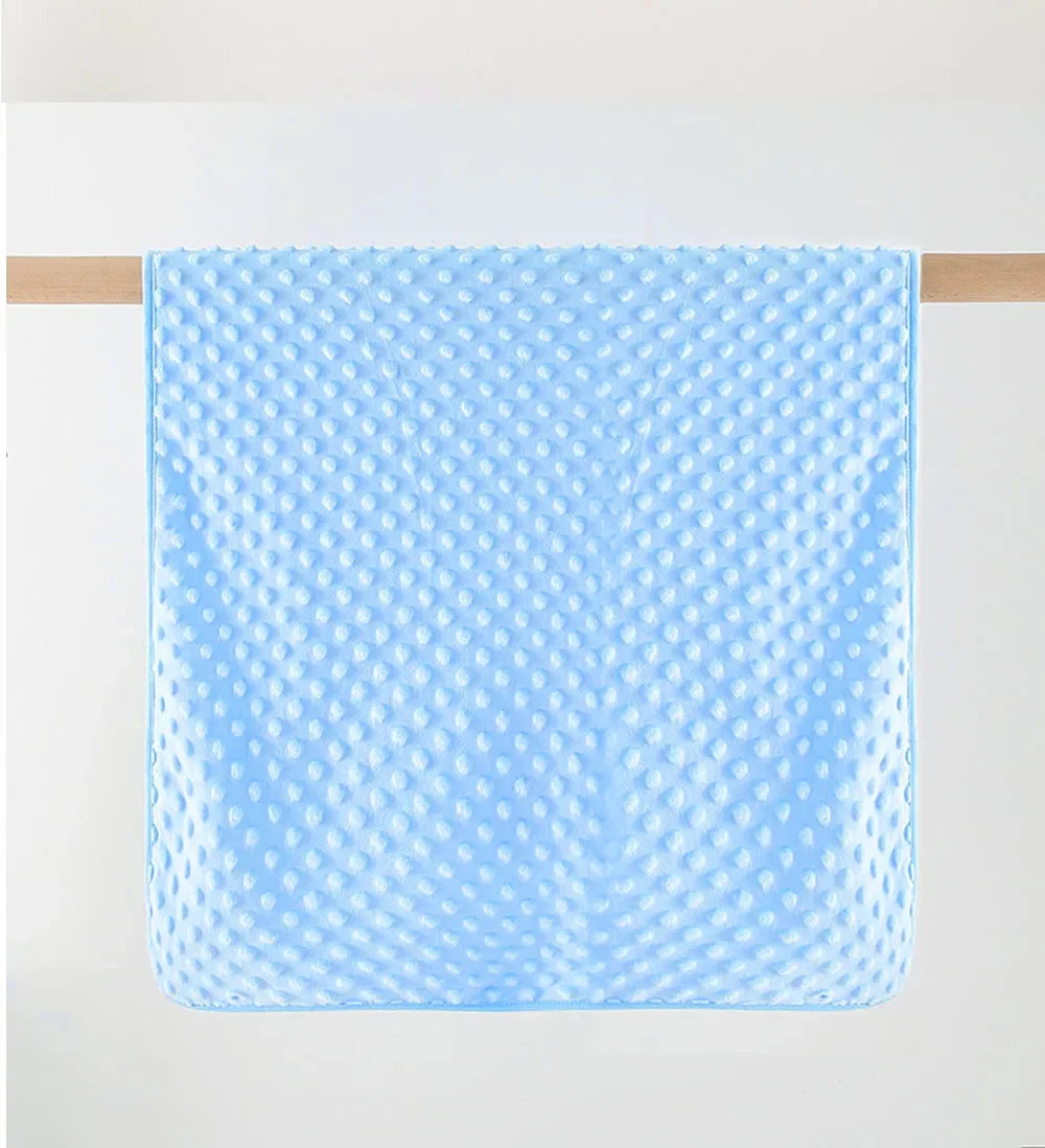 Baby Thermal Soft Fleece Blanket – Newborn Winter Swaddle Wrap Cotton Quilt