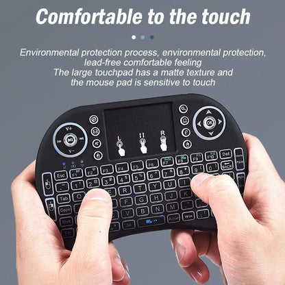 Wireless Mini Keyboard with Touchpad – 2.4G Dual Purpose Keyboard & Mouse for PC, Smart TV, Laptop