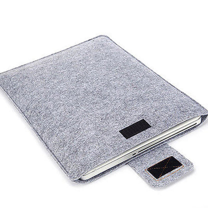 Felt Sleeve Slim Tablet Case Cover Bag – Solid Color Protective Storage for MacBook Air, Pro & Tablets 11, 13, 15 Inch