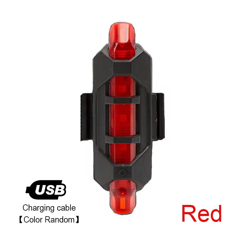Bike Light Set Front and Rear – USB Rechargeable Bicycle Safety Lights with 3 Modes