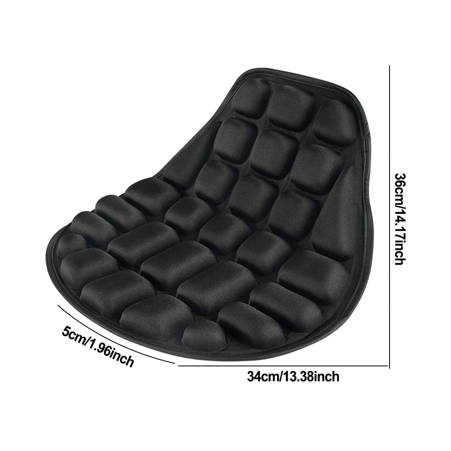 Universal Motorcycle Seat Cover – Breathable Soft Foam Pad for Motorbike & E-Bike Comfort