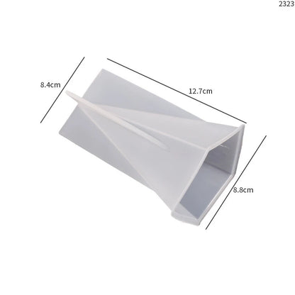 قالب سيليكون لصنع الشموع على شكل عمود روماني مخطط - أداة سيليكون لصنع الشموع بنفسك