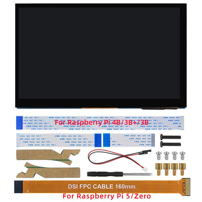 7 Inch DSI Touch Screen for Raspberry Pi 5 4B 3B+ 3B IPS Display 800*480 LCD MIPI CSI Cable With Standard Monitor for RPI 5 Pi5