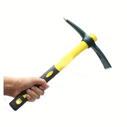 Forged Garden Pick-Axe – Fiberglass-Handle Tool for Weeding, Soil Loosening & Camping