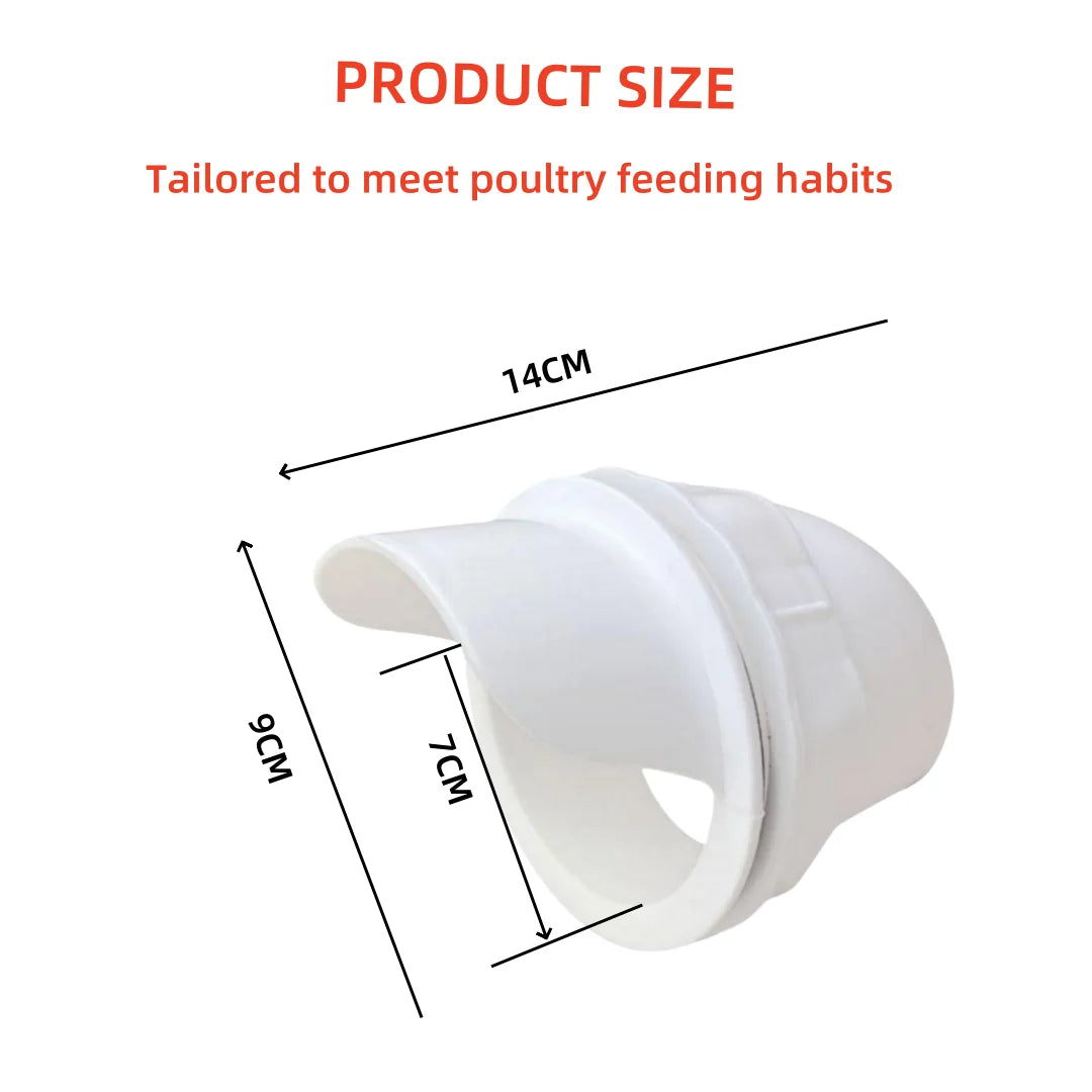 DIY Chicken Feeder Port Kit – Rainproof Gravity Feeding for Poultry