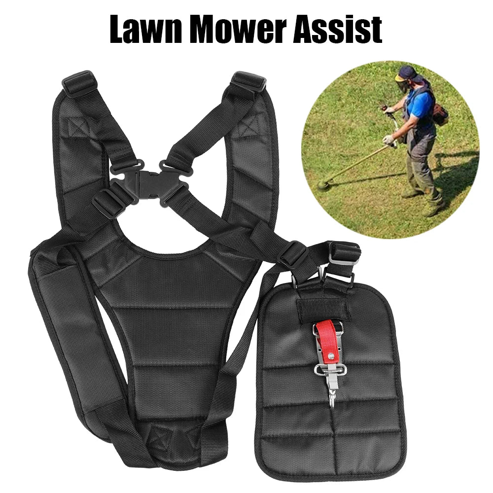 Harness Strap Belt Lawn Mower Power Pruner Double Trimmer Shoulder Adjusted Band For Brush Cutter & Trimmer Garden