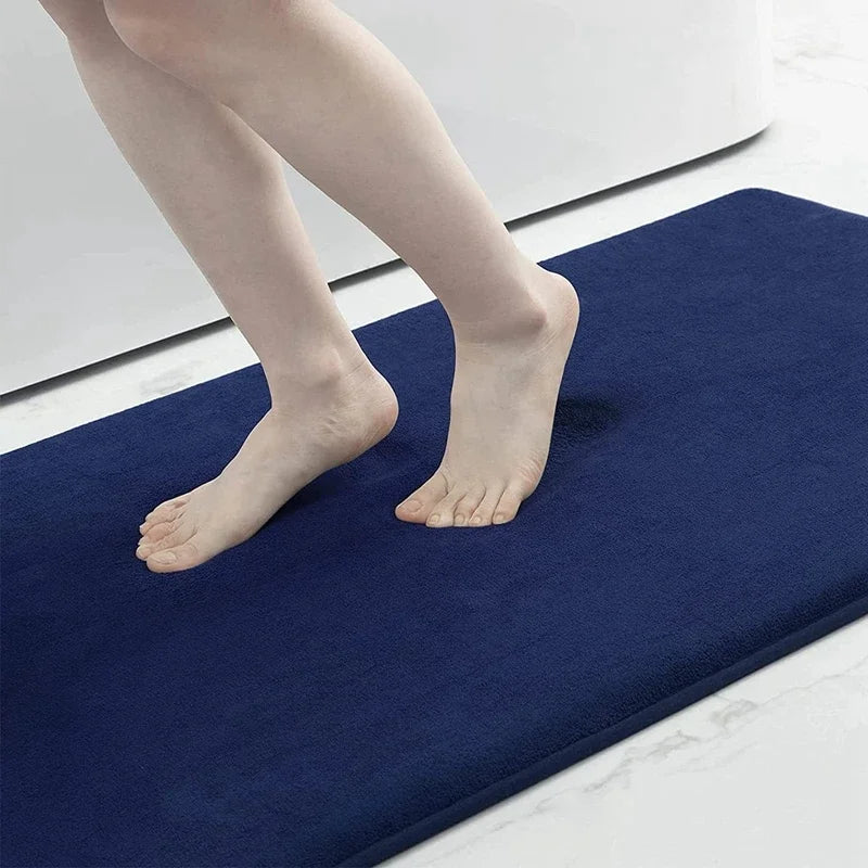 VIAKAM Simple Absorbent Door Mat – Soft Non-Slip Bathroom Entry Rug