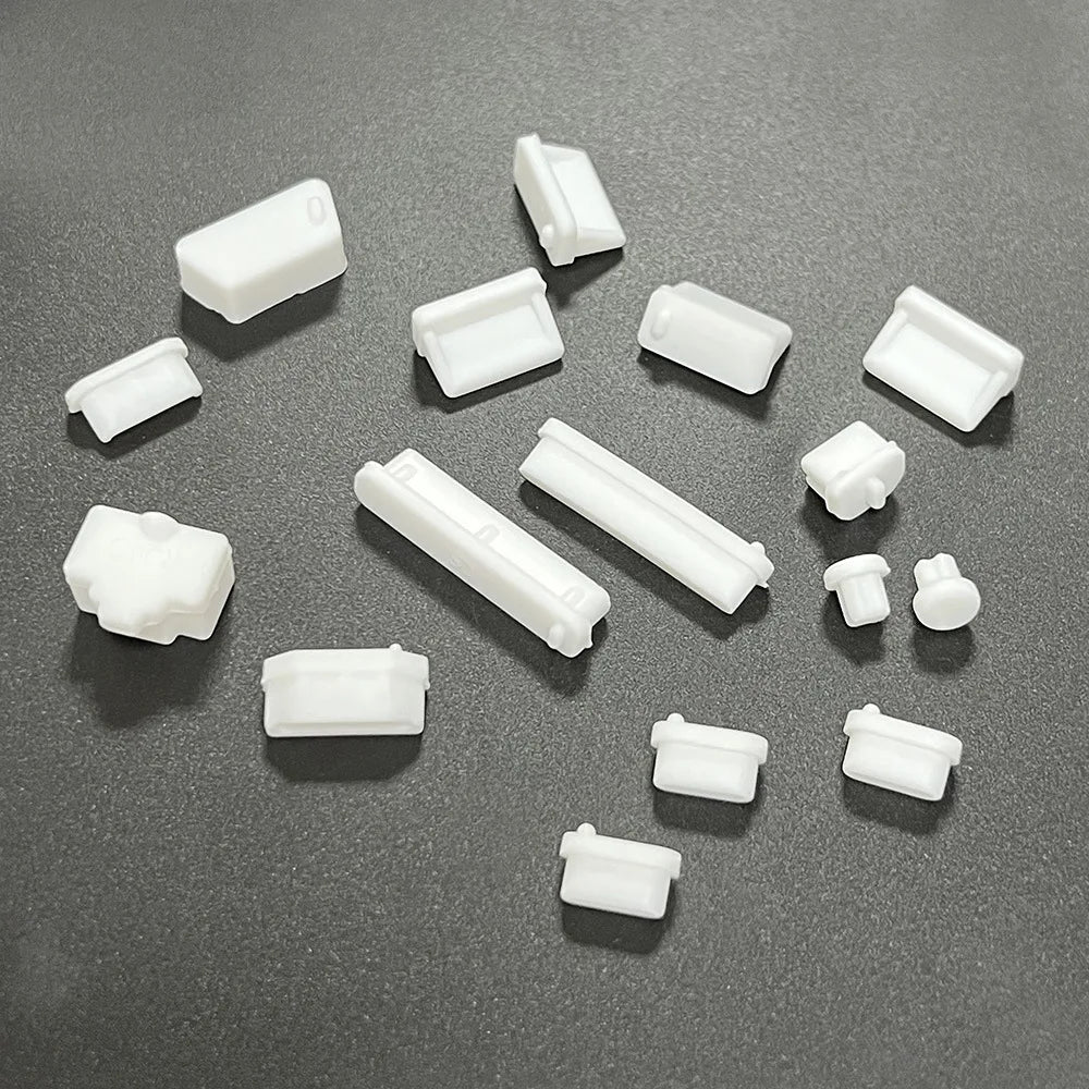 16Pcs Universal Anti-Dust Silicone Notebook Port Plug – Elastic USB & Laptop Port Protectors