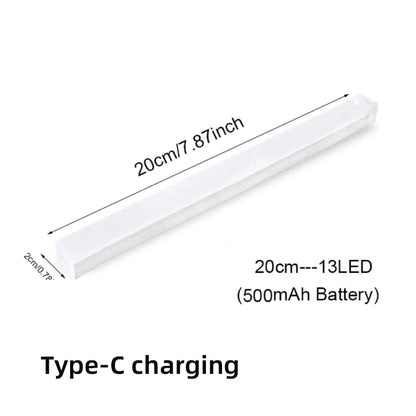 Wireless LED Motion Sensor Night Light – USB Type-C Rechargeable Cabinet Lamp for Closet, Kitchen, Staircase & Bedroom Wall Lighting