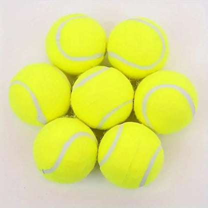 Advanced Training Tennis Balls – 3PCS Durable & Highly Elastic Rubber Balls for Beginners