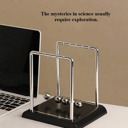 مهد نيوتن لعيد الميلاد - كرات بندول بلاستيكية لتخفيف التوتر، ديكور مكتبي وهدية إبداعية