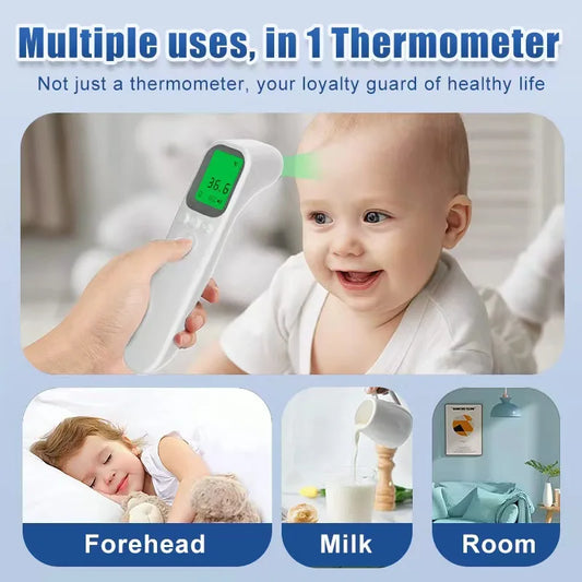 Medical No-Touch Forehead Thermometer – Infrared Digital Temperature Gauge for Adults & Kids Fever Detection