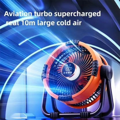 مروحة تخييم مزودة بإضاءة وبطارية شحن – مروحة سقف قابلة لإعادة الشحن مع إضاءة ليلية بثلاث سرعات