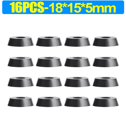 8/80 قطعة من وسادات مطاطية لحماية الأرضيات، مانعة للانزلاق، لحماية ألواح التقطيع والأثاث، وأغطية أرجل الطاولات والكراسي، وحصائر الأثاث. 