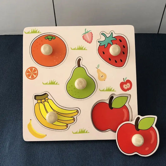 Montessori Fruit Puzzle Scratch Board – Early Learning Toy for Children