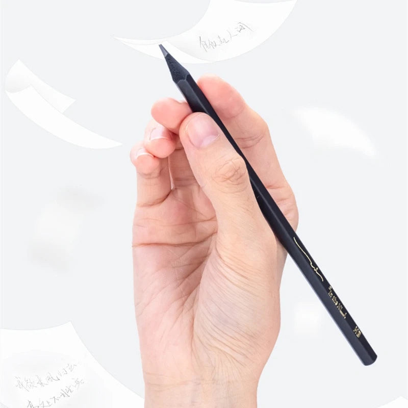 مجموعة أقلام رصاص جرافيت من الخشب الأسود - 10 أقلام رصاص للكتابة HB و2B للاستخدام المدرسي أو المكتبي