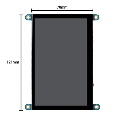 4.3 Inch USB Touch Control HDMI LCD Display Capacitive Touch Screen Panel 800*480 5 Point Touch IPS Monitor For Raspberry Pi