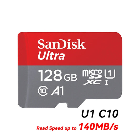 100% Original SanDisk Micro tf Card 256GB 128GB 64GB 32GB A1 Class 10 Memory Card UHS-1 TF Flash Card for Samrtphone/PC