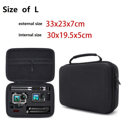 2.5 & 3.5 Inch Shockproof Portable Storage Case – Handheld Carry Bag for PTZ Drones, Mobile Power Banks, Hard Drives & GoPro 10/9