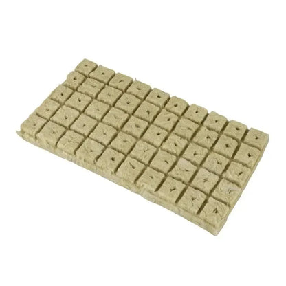 50pcs 25x25x25mm Stonewool Hydroponic Grow Media Cubes – Soilless Rockwool Seedling Blocks for Plant Propagation