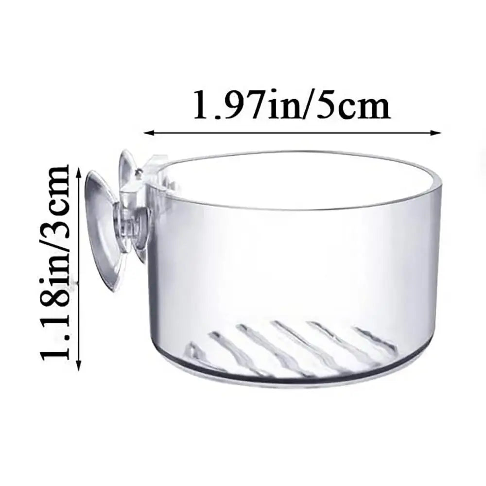 Acrylic Aquarium Plant Cup with Suction – Transparent Aquatic Planting Pot for Fish Tanks