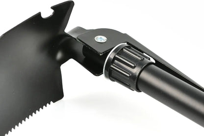 Multifunctional Folding Military Shovel – Stainless Steel Camping Tool with Pick & Hoe
