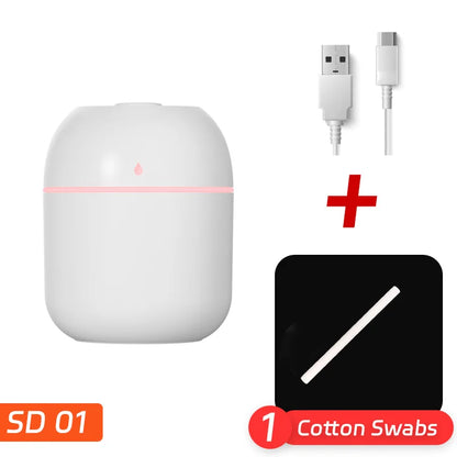 مرطب هواء محمول يعمل بمنفذ USB على شكل قطرة ماء – بخاخ رذاذ منزلي صغير الحجم للاستخدام المكتبي