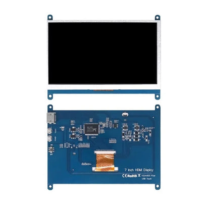 7 Inch Raspberry Pi 4/3/2/B/B+/A+ Monitor 1024x600 IPS 5-Points Capacitive Touchscreen Drive Free HDMI Display For Win 7/8/10