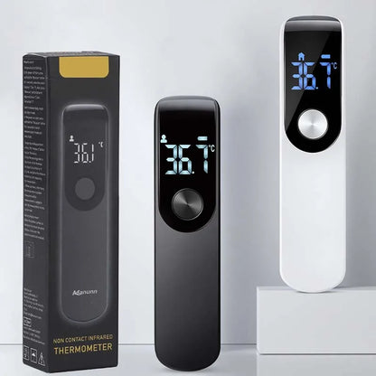 مقياس حرارة بالأشعة تحت الحمراء - مقياس حرارة رقمي بدون تلامس للرضع والبالغين مع شاشة LCD لعرض فوري للدرجة