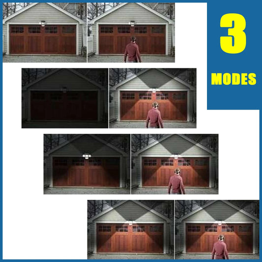 1-Pack Outdoor Motion Sensor Solar Light – 4-Head 122 LED Flood Lamp with 270° Coverage, 3000 Lumens & Solar Power