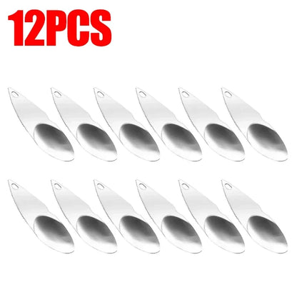 مجموعة من 12/6/3 قطع من مقشرة الكيوي ومغرفة الفاكهة المصنوعة من الفولاذ المقاوم للصدأ - سكين تقشير مسنن وقاطع