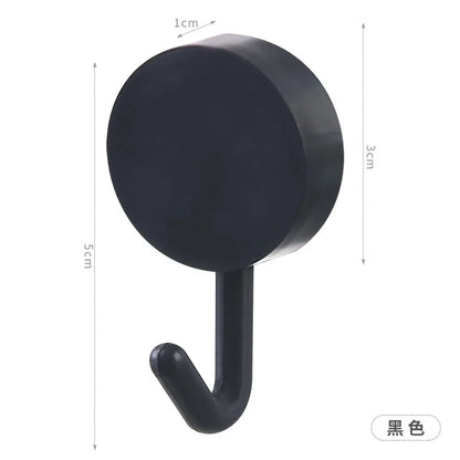 10PCS Self Adhesive Wall Hooks Strong Hold No Drilling – Multi-Color Coat, Bag, Towel Hangers for Bathroom, Kitchen & Home Storage