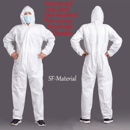 Disposable Breathable Dustproof Work Safety Coverall – Waterproof & Oil-Resistant Protective Suit