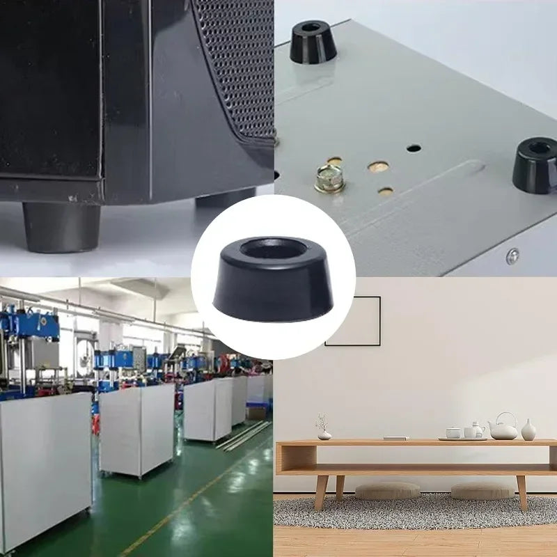 8/80 قطعة من وسادات مطاطية لحماية الأرضيات، مانعة للانزلاق، لحماية ألواح التقطيع والأثاث، وأغطية أرجل الطاولات والكراسي، وحصائر الأثاث. 