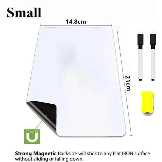 A3/A4/A5 Erasable Flexible Magnetic Whiteboard Sheets – Dry Erase Fridge Memo & Grocery List