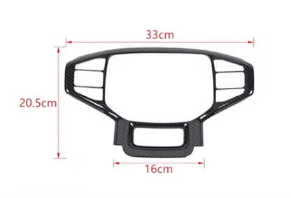 Automotive parts ABS internal steering wheel decorative panel cover fit for JETOUR Traveler T2 steering wheel panel sticker