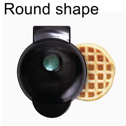 ماكينة صنع الوافل الكهربائية الصغيرة 110 فولت و220 فولت، جهاز مطبخ للأطفال، وعاء لتحضير وجبات الإفطار والحلويات والبيض المقلي الصغير 