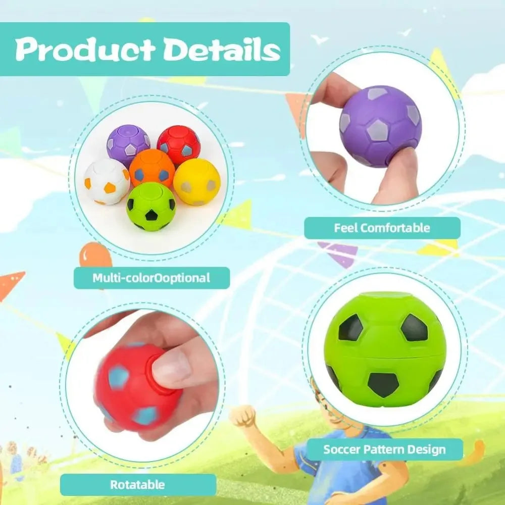 ألعاب كرة قدم صغيرة للأصابع – 10/30 قطعة، هدايا حفلات كرة قدم دوارة للأطفال