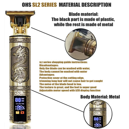 إصلاح ماكينة قص الشعر T9، ماكينة حلاقة اللحية، ماكينة تشذيب شعر الجسم، ماكينة كهربائية، ماكينة قص شعر الرجال، ماكينة حلاقة 0 مم 