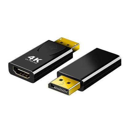 محول متوافق مع منفذ العرض إلى HDMI بدقة 4K، محول صوت وفيديو لشاشة الكمبيوتر من منفذ العرض إلى شاشة تلفزيون عالية الدقة 1080P 