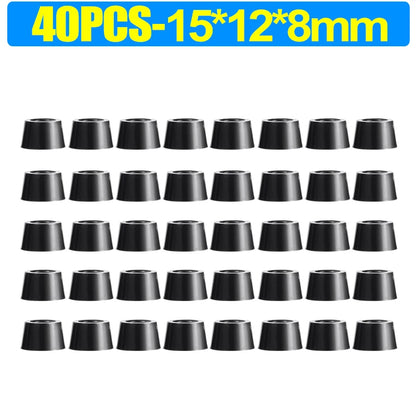 8/80 قطعة من وسادات مطاطية لحماية الأرضيات، مانعة للانزلاق، لحماية ألواح التقطيع والأثاث، وأغطية أرجل الطاولات والكراسي، وحصائر الأثاث. 