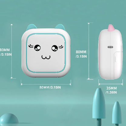 Portable Mini Thermal Photo Printer – Rechargeable Bluetooth Label Printer for Text, Photos & Symbols
