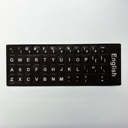 Multilingual Keyboard Stickers – Frosted PVC Language Stickers for English, Spanish, Italian, Korean, French & German Keyboards